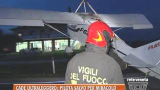 22112014CADE ULTRALEGGERO PILOTA SALVO PER MIRACOLO [upl. by Bez]