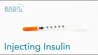 How to Inject Insulin with a Syringe [upl. by Issie]