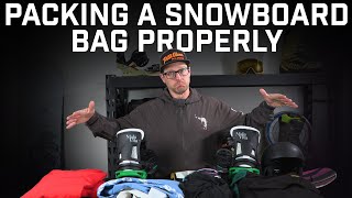 How To Pack Your Snowboard Bag For A Trip [upl. by Justin]