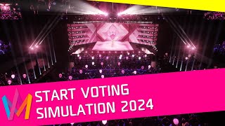 Melodifestivalen 2024 Start Voting for Simulation [upl. by Rodama]