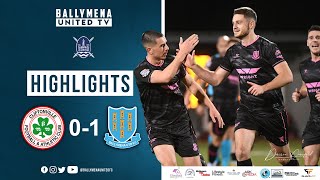 Match Highlights I Cliftonville 01 Ballymena United I Co Antrim Shield Quarter Final [upl. by Kealey]