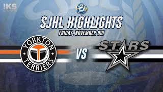 HIGHLIGHTS Yorkton Terriers  Battlefords North Stars Nov 8 2024 [upl. by Eiddam76]