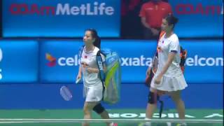 Celcom Axiata Malaysia Open 2017  Badminton F M4WD  FukuHiro vs HuangTang [upl. by Tanner]