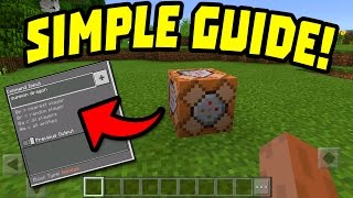 HOW TO USE COMMAND BLOCKS in MINECRAFT POCKET EDITION [upl. by Audwen]