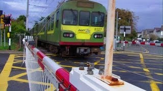 Level crossing at Merrion gates Dublin [upl. by Anaeg]