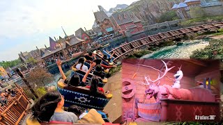 Frozen Coaster Ride  Wandering Oakens  Shortest Disney Coaster Ever  Hong Kong Disneyland [upl. by Carder]