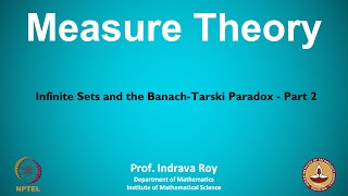 mod01lec03  Infinite Sets and the BanachTarski Paradox  Part 2 [upl. by Rosemarie]