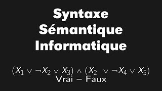 Syntaxe et sémantique en informatique courte introduction informelle [upl. by Halimeda]