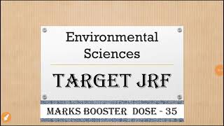 TARGET JRF  environmental sciences net jrf exam mind mapping [upl. by Ardnoid650]