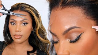 HOW TO CUT LACE OFF YOUR WIG LIKE A PRO  QUICK amp EASY BEGINNER FRIENDLY [upl. by Abroms]