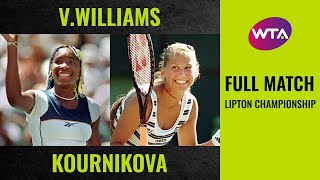 Venus Williams vs Anna Kournikova  Full Match  1998 Lipton Championship final [upl. by Aloke]