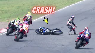 Crashes In Motorcycle Racing  Bike Crash Analysis [upl. by Huebner]