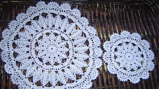 Carpetas individual portavasos a crochet paso a paso Parte 12 [upl. by Lednor]