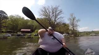 found another funny fat guy singing moana in canoe video of me [upl. by Aronas]