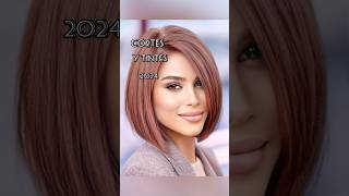 NUEVOS TIPS DE MODA CORTES Y TINTES DE CABELLO 2024moda fip fashion viral [upl. by Velvet338]