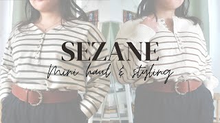 Mini Sezane Haul w Gatsby vs Leontine  Anne [upl. by Dranel]