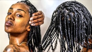 PROTECTIVE STYLE WASH DAY  HEALTHY HAIR GROWTH [upl. by Court]