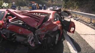 Ferrari Fleet Ruined in Pricey Japan Pileup [upl. by Shiff356]