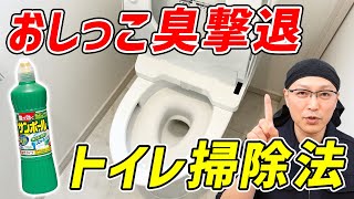 【驚きの効果】おしっこのイヤなニオイを完全消臭！サンポールで簡単トイレ掃除臭 [upl. by Agle]