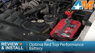 19792010 Mustang Optima Red Top Performance Battery Review amp Install [upl. by Rotsen]