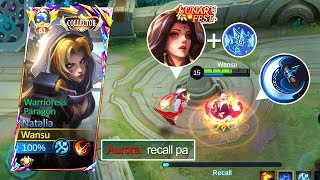 GLOBAL NATALIA WITH CRITICAL BUILD IS A MUST  never spam recall against natalia  MLBB [upl. by Darrow]