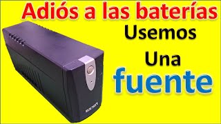 GENIAL IDEA PARA UPS con bateria inservible o sin bateria [upl. by Nisen]