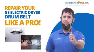 How To Replace A GE Electric Dryer Belt [upl. by Attenaj]