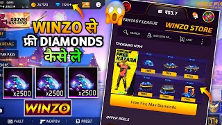 WINZO APP SE FREE DIAMONDS KAISE LE  HOW TO USE WINZO APP FOR FREE FIRE DIAMONDS  WINZO APP TRICK [upl. by Kimball]