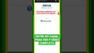 Como regularizar o acesso Caixa Tem  Resolvido  appcaixatem comoliberaacessonocaixatem [upl. by Aynotan]