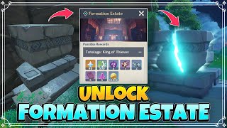 How to Unlock Formation Estate Domain  Genshin Impact [upl. by Pasahow361]