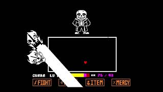 Undertale practicing Sans boss fight  Genocide Run [upl. by Niessuh]