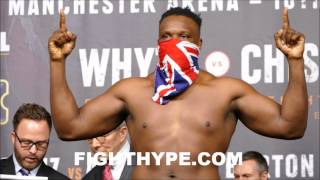 DEREK CHISORA AND DILLIAN WHYTE FORCED TO DO SEPARATE WEIGHINS NO FACE OFF [upl. by Eciral522]