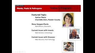 20140225 Plants Pests and Pathogens  Native Plants [upl. by Liryc]