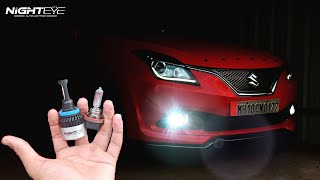 best LED fog light for baleno  Nigheye  Legendary vlogs [upl. by Hartmann]