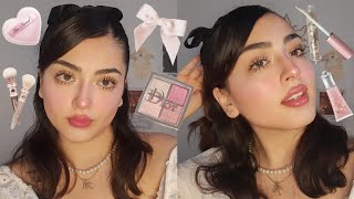 maquillaje diario coquette aesthetic fácil 🎀🕯️ [upl. by Christis]