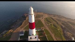 Portland Bill Light House Dorset Drone  Dji Phantom 4 [upl. by Atterg138]