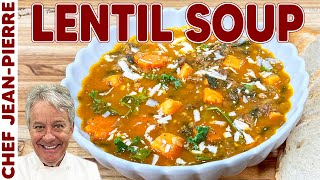 Hearty Lentil Soup Recipe  Chef JeanPierre [upl. by Opal]