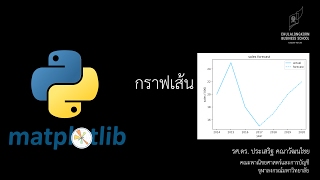 สอนการสร้างกราฟด้วยไพธอน matplotlib กราฟเส้น [upl. by Delmor]