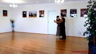 Jasmin Saunter sequence dance Danced by Hendri and Ana [upl. by Einned]