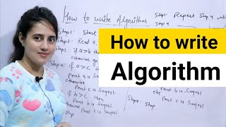 Lec 5 How to write an Algorithm  DAA [upl. by Stefa]