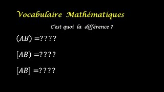 vocabulaire Mathématiques [upl. by Epuladaugairam]