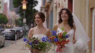 Lesbian Wedding CALIFORNIA  Two brides CLARISSE amp STEPH [upl. by Lledroc]