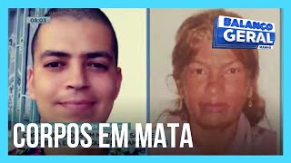 Corpos achados em matagal são de motorista e idosa que estavam desaparecidos [upl. by Lorollas]