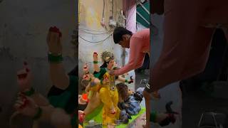 Mata ji ne murtiya banayi 😍🙏 shorts ytshorts emotional navratri [upl. by Parhe]