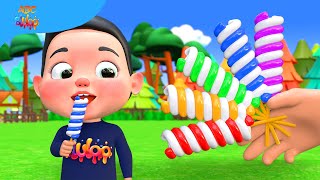 lollipops finger family song nursery rhymes  BluLoo Nursery Rhymes amp Kids Songs [upl. by Base]