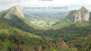 Estudiar Geología Las Rocas Tuilière y Sanadoire dos agujas volcánicas Francia [upl. by Casabonne]