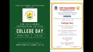 SRM Valliammai Engineering College  College Day 2023 [upl. by Adnerol467]