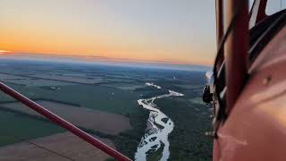 Pietenpol Air Camper Sunset Flight July 7 2024 [upl. by Anatnahs613]