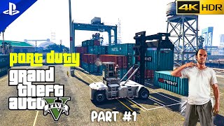 GTA V Missions 28 1 Scouting The Port Trevor [upl. by Eelyek]