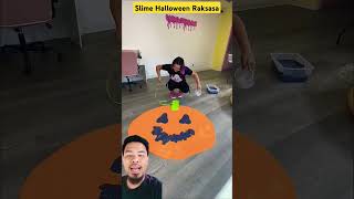 SLIME HALLOWEEN RAKSASA halloween cornwithslime challenge funny [upl. by Leland]